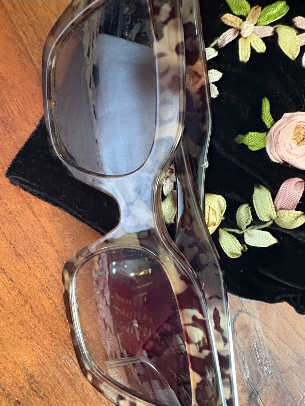 Michael Kors Tortoise Shell Oversized Sunglasses with Gold Logo